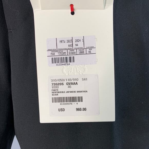 ALEXANDER MCQUEEN Size 30 Black Wool Barathea Flat Front Dress Pants - Picture 3 of 8